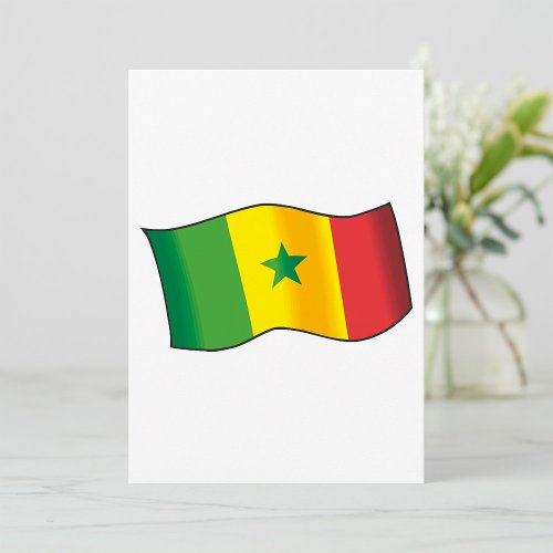 Senegal Flag Invitation