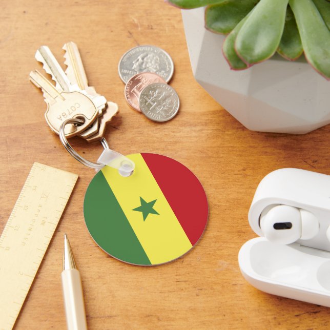 Senegal flag keychain (Desk)