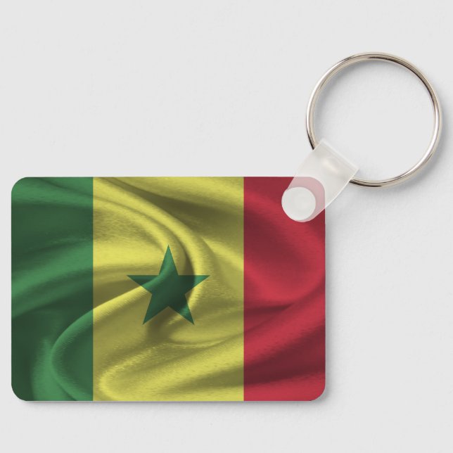 Senegal Flag Keychain (Front)