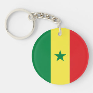 Senegal Flag Keychain