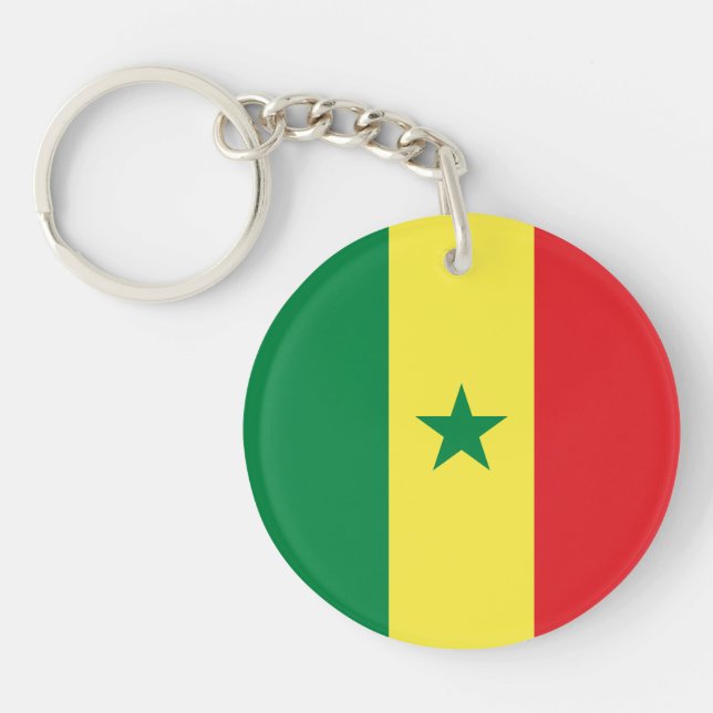 Senegal Flag Keychain (Front)