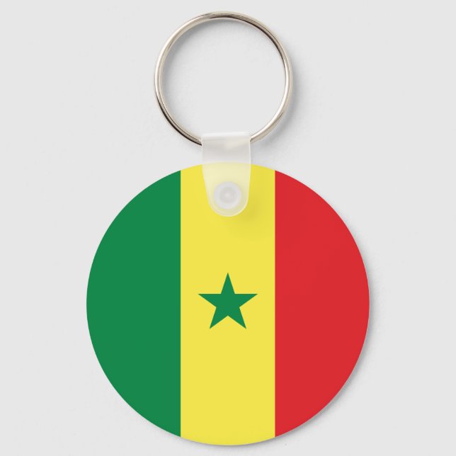 Senegal Flag Keychain (Front)