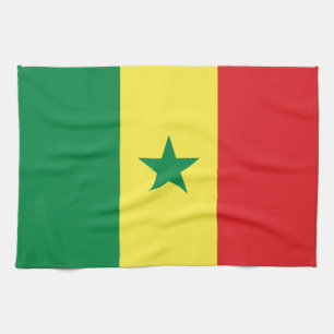 Senegal Flag Kitchen Towel