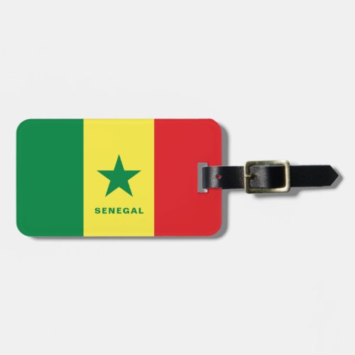 Senegal Flag Luggage Tag