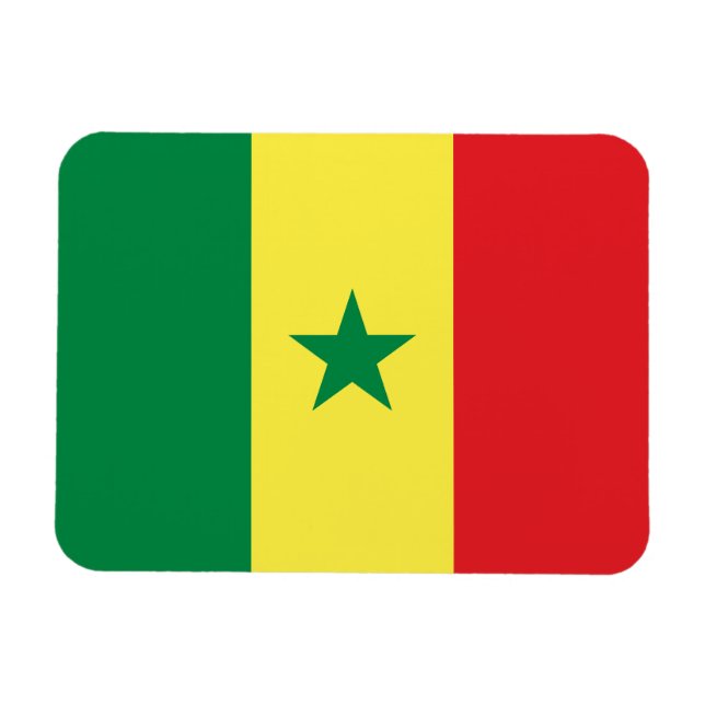 Senegal Flag Magnet (Horizontal)