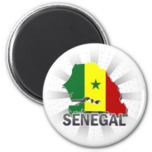 Senegal Flag Map 20 Magnet