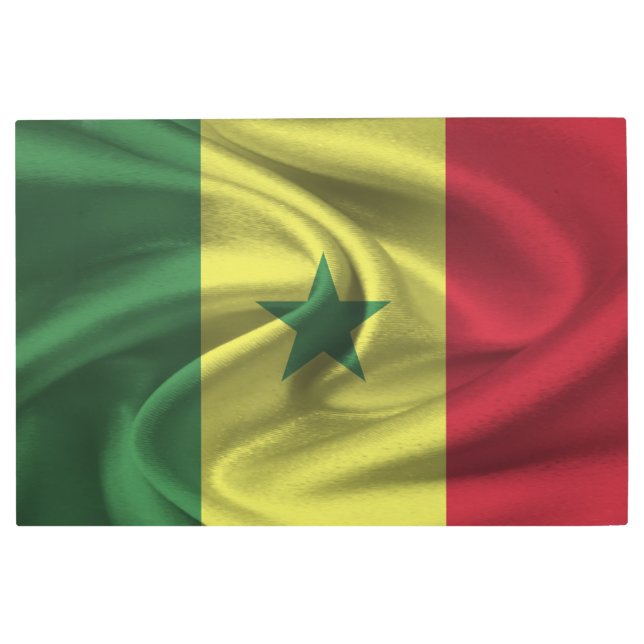 Senegal Flag Metal Print (Front)