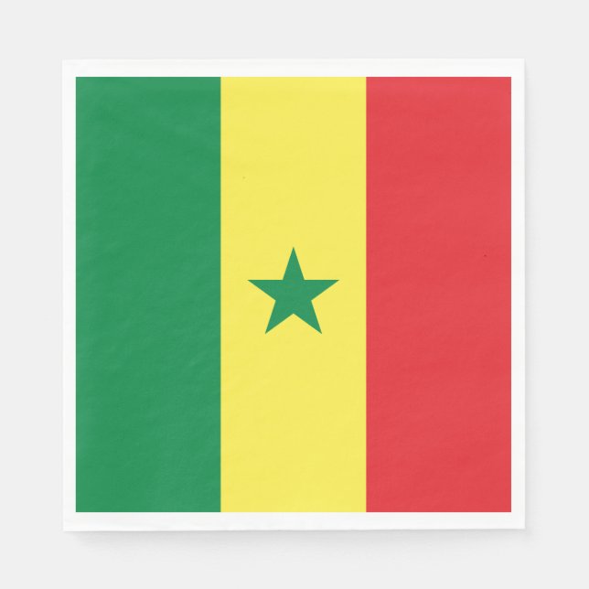 Senegal Flag Napkins (Front)