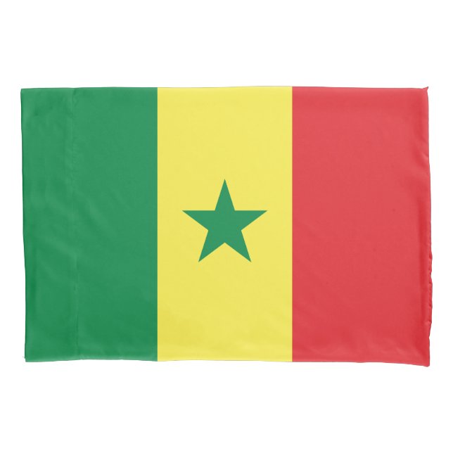 Senegal Flag Pillow Case (Front)