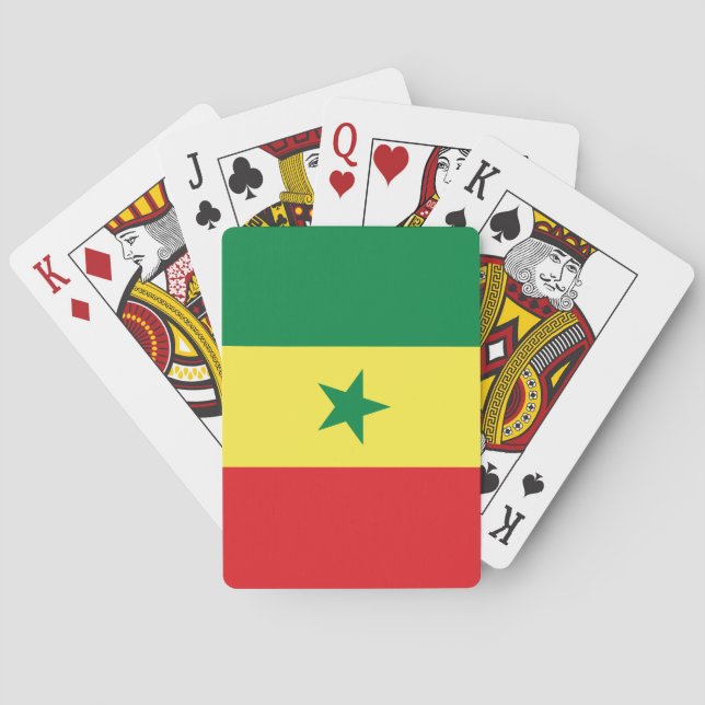 Senegal Flag Poker Cards (Back)