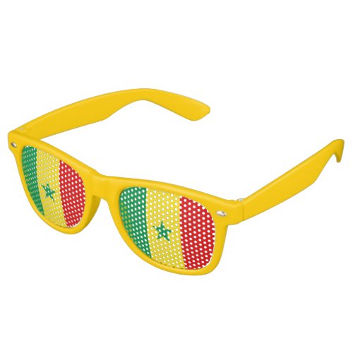 Senegal Flag Retro Sunglasses