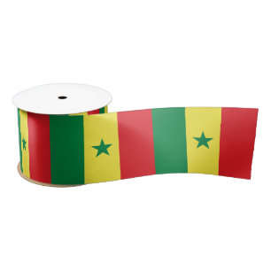 Senegal Flag Satin Ribbon
