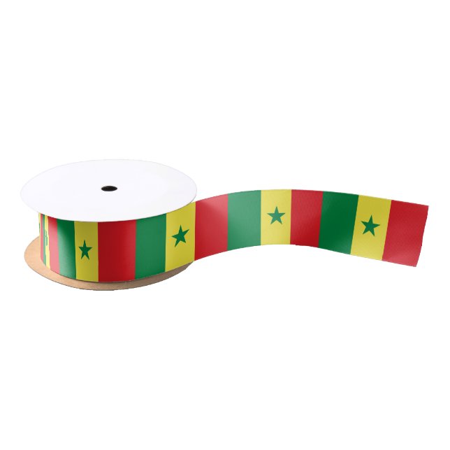 Senegal Flag Satin Ribbon (Spool)