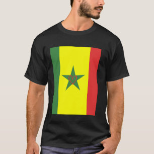 Senegal Flag Senegalese Heart Proud Heritage Natio T-Shirt