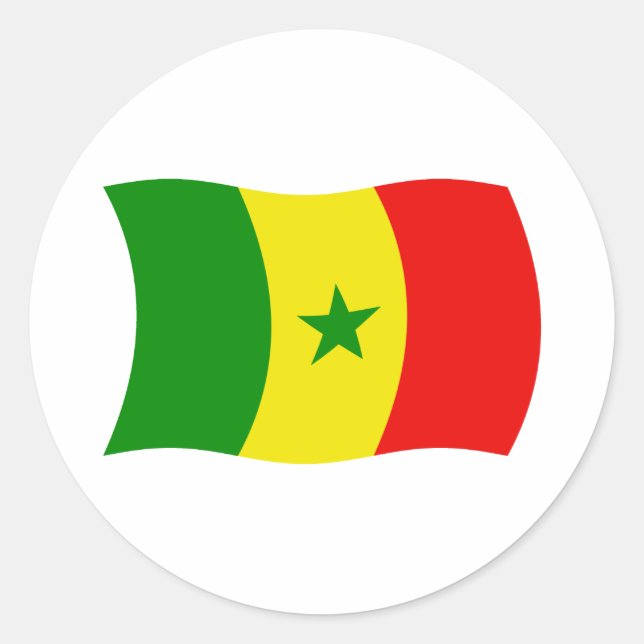 Senegal Flag Sticker (Front)
