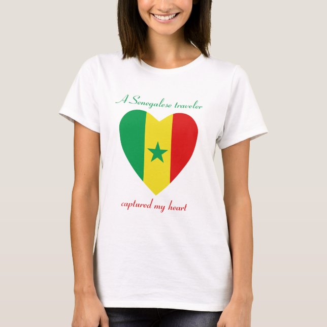 Senegal Flag Sweetheart T-Shirt (Front)