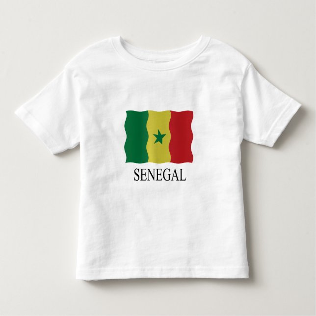 Senegal flag toddler t-shirt (Front)