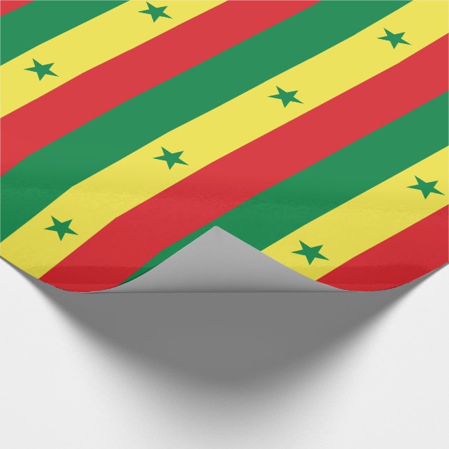 Senegal Flag Wrapping Paper (Corner)