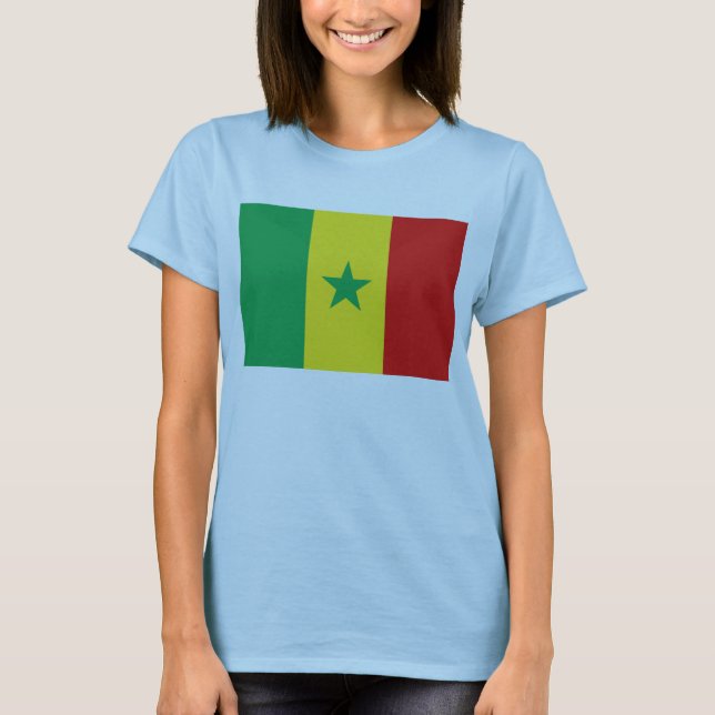 Senegal Flag x Map T-Shirt (Front)