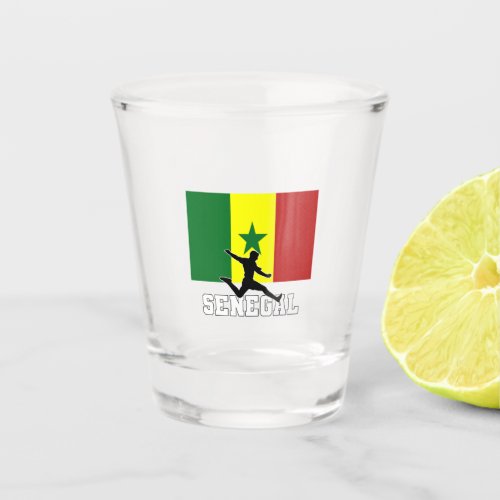 Senegal Football Soccer National Team Shot Glass