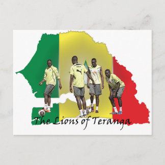 Senegal Futbol Postcard