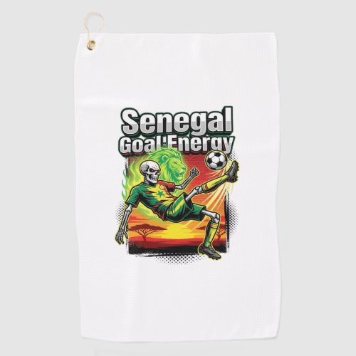 Senegal Goal Energy Skeleton Striker Nations Creat Golf Towel