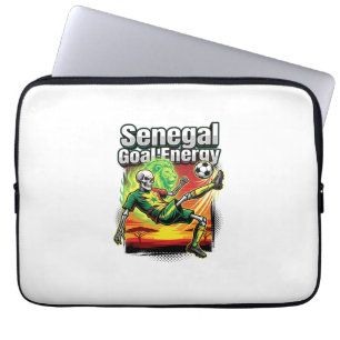 Senegal Goal Energy Skeleton Striker Nations Creat Laptop Sleeve