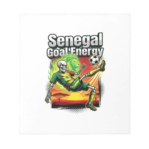 Senegal Goal Energy Skeleton Striker Nations Creat Notepad