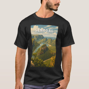 Senegal Illustration Travel Art Vintage T-Shirt