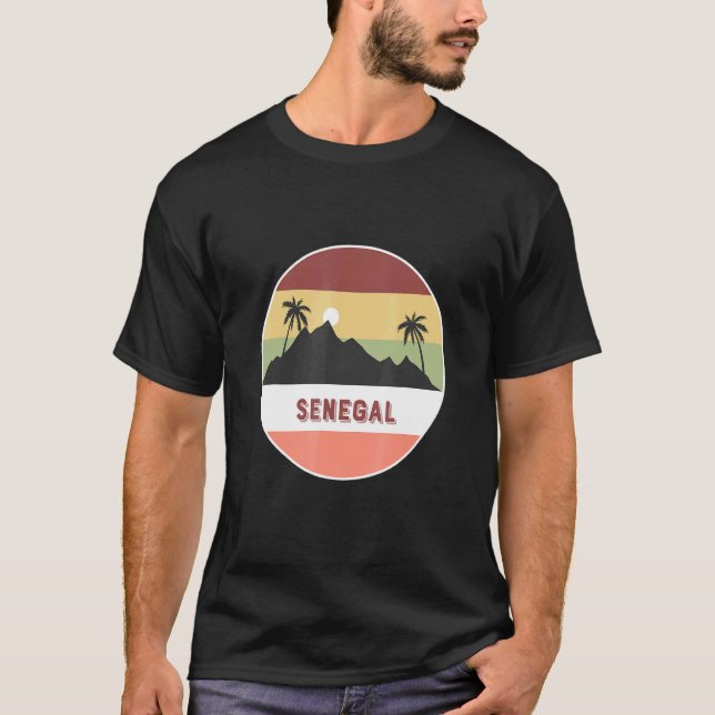 Senegal Mountain And Palms T-Shirt (Front)