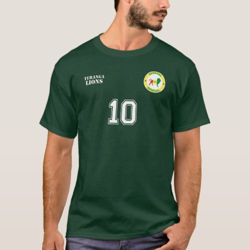 Senegal National Football Team Soccer Retro Jersey T_Shirt