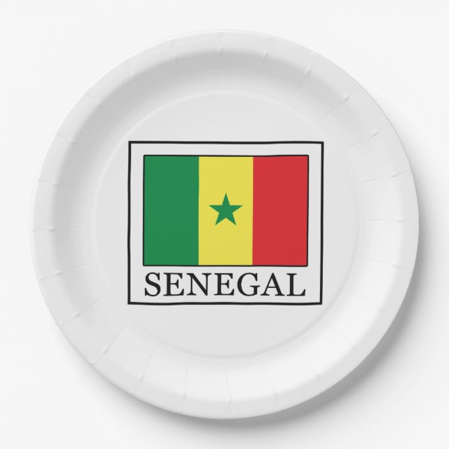 Senegal Paper Plates (Front)