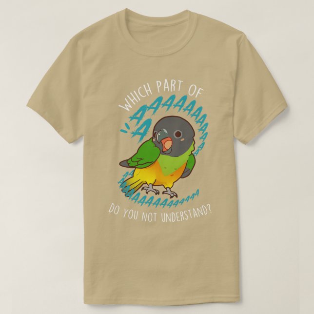 Senegal Parrot Aaaa T-Shirt (Design Front)