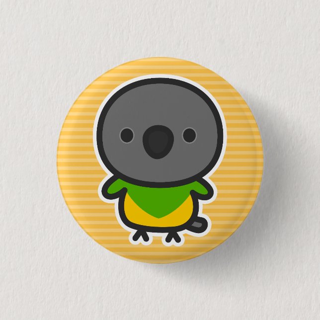 Senegal parrot button (Front)