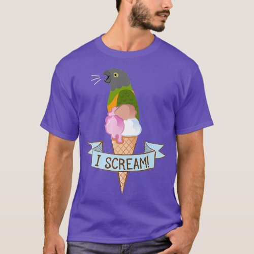 Senegal Parrot Ice Cream Premium T_Shirt