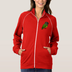 Birdorable Senegal Parrot Women's American Apparel California Fleece Track Jacket
