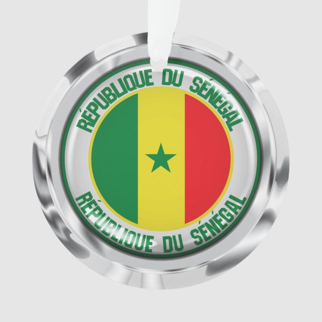 Senegal Round Emblem Ornament (Front)
