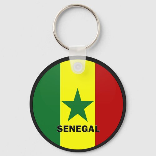 Senegal Roundel quality Flag Keychain