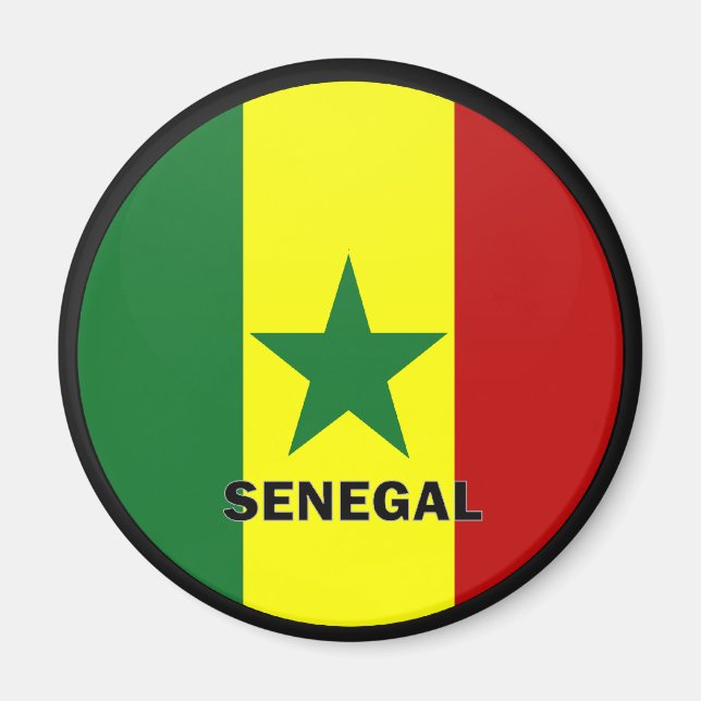 Senegal Roundel quality Flag Magnet (Front)