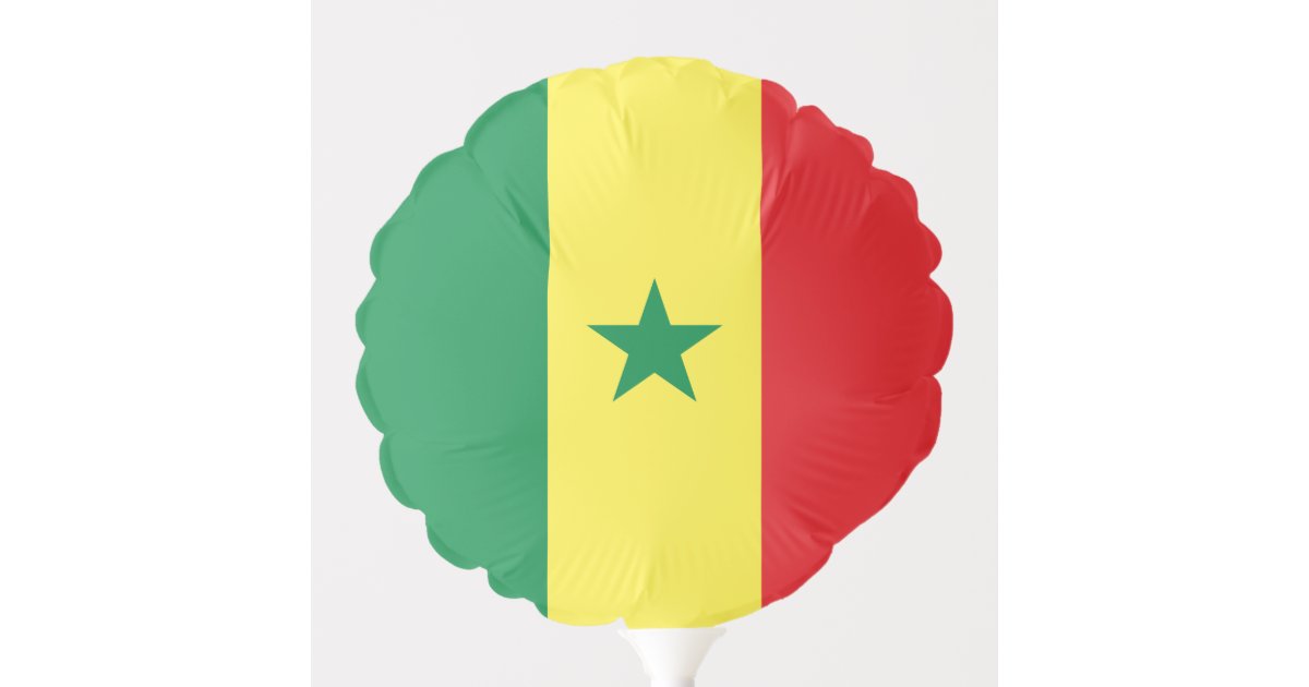 Download Senegal (Senegalese) Flag Balloon | Zazzle.com