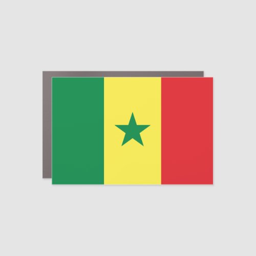 Senegal Senegalese Flag Car Magnet
