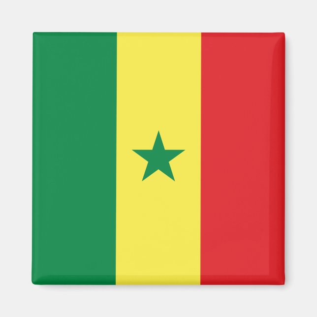 Senegal (Senegalese) Flag Magnet (Front)