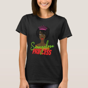 Senegal Senegalese West Africa Proud Princess Quee T-Shirt