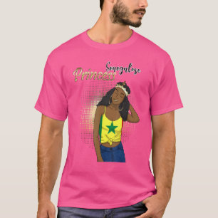 Senegal Senegalese West Africa Proud Princess Quee T-Shirt