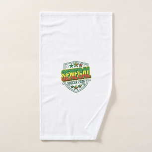 Senegal Soccer 2026 Soccer Bold Country Typography Hand Towel
