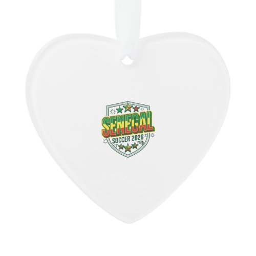 Senegal Soccer 2026 Soccer Bold Country Typography Ornament