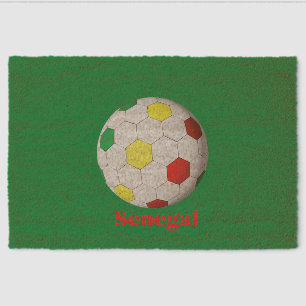 Senegal soccer fiber doormat