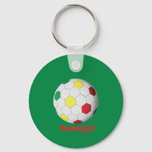 Senegal soccer keychain