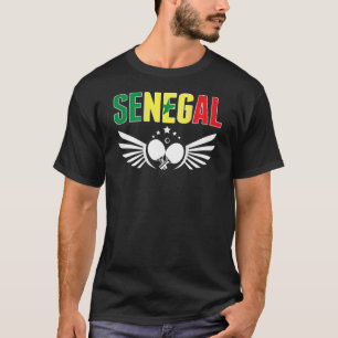Senegal Table Tennis Support Senegalese Ping Pon T-Shirt
