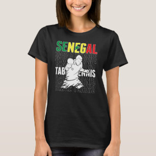 Senegal Table Tennis Support Senegalese Ping Pong T-Shirt